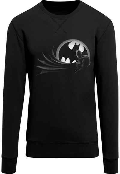 F4NT4STIC Rundhalspullover F4NT4STIC Herren Batman Spot with Light Crew sweatshirt (1-tlg)