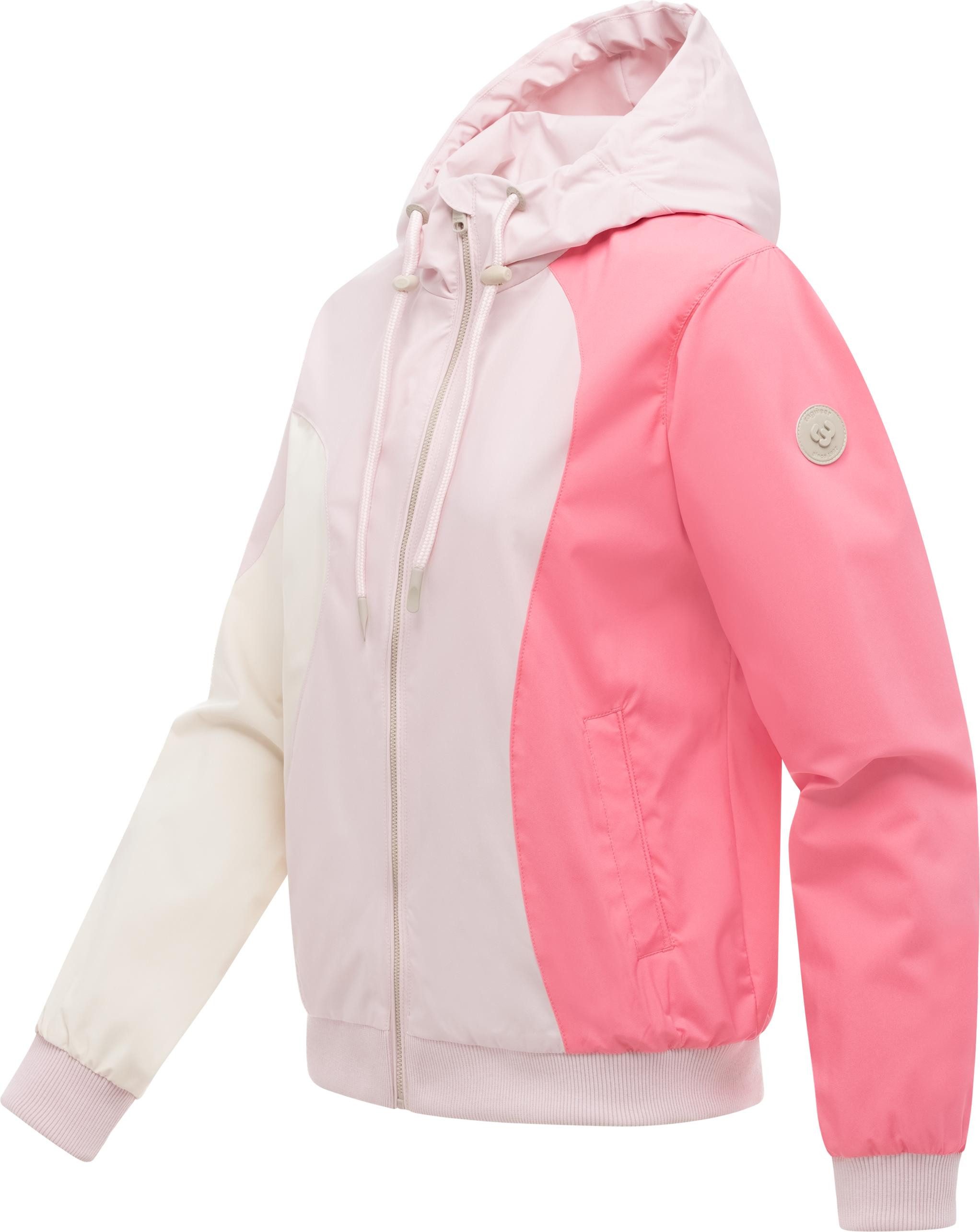 Ragwear Bomberjacke Oggie Block Damen Funktionsjacke mit Kapuze günstig online kaufen