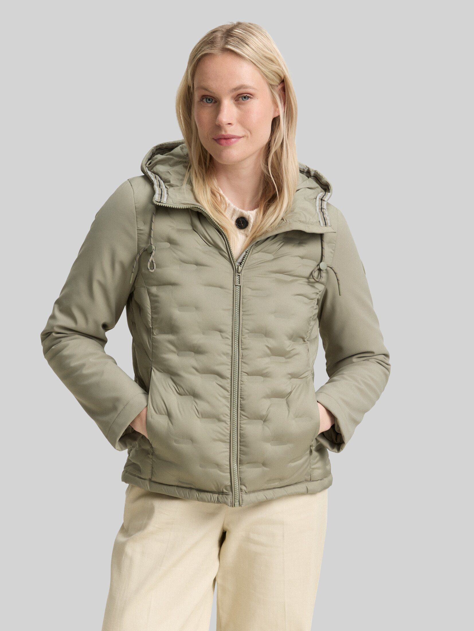 TOM TAILOR Steppjacke Jacken Hybrid Steppjacke mit Kapuze