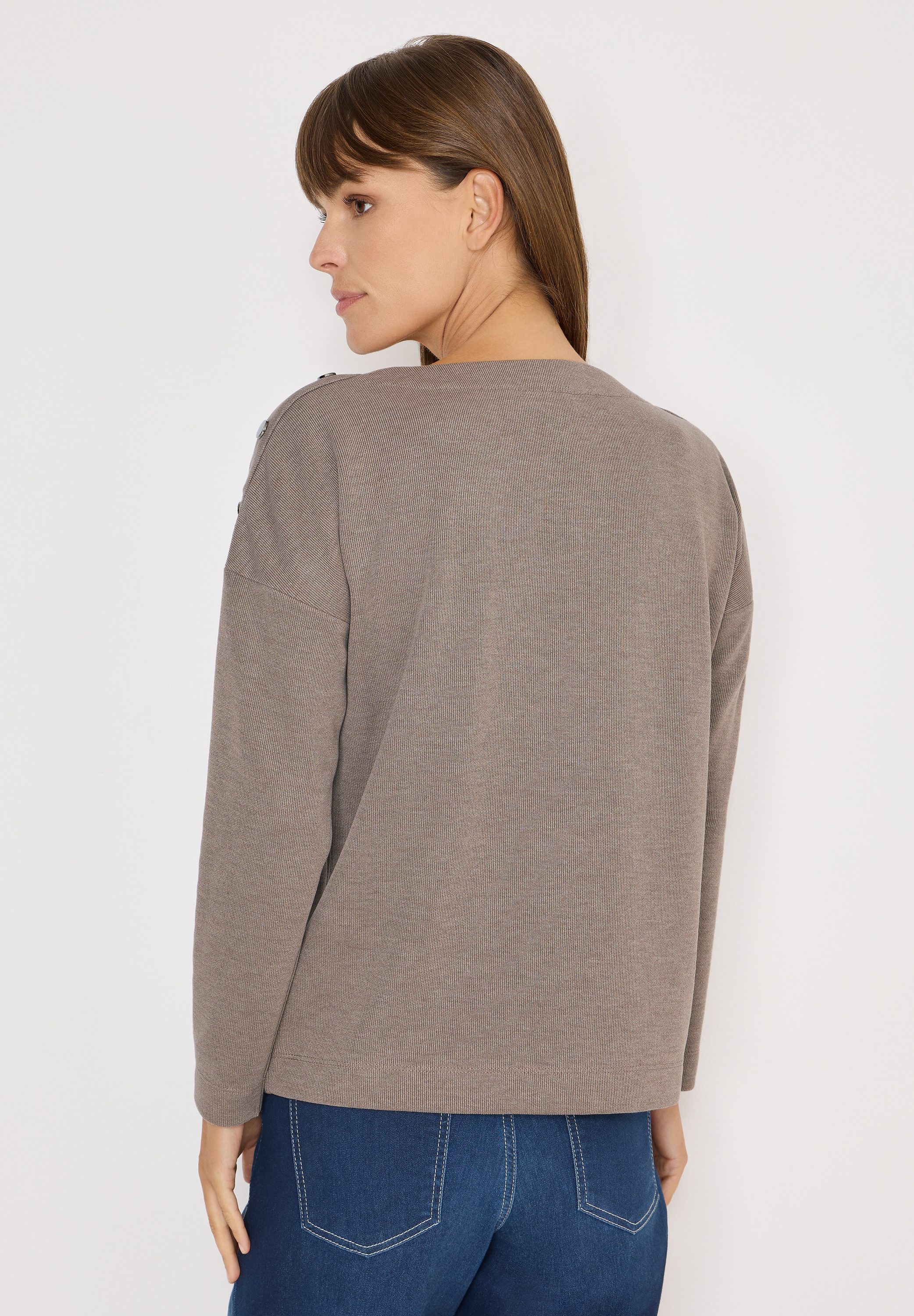 CECIL Langarmshirt im Melange Look günstig online kaufen