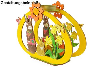 DeColibri Kreativset Bastelset Basteln Kinder Erwachsene Holz Osterdeko, (Bastelset zum Bemalen und Gestalten), Made in Germany
