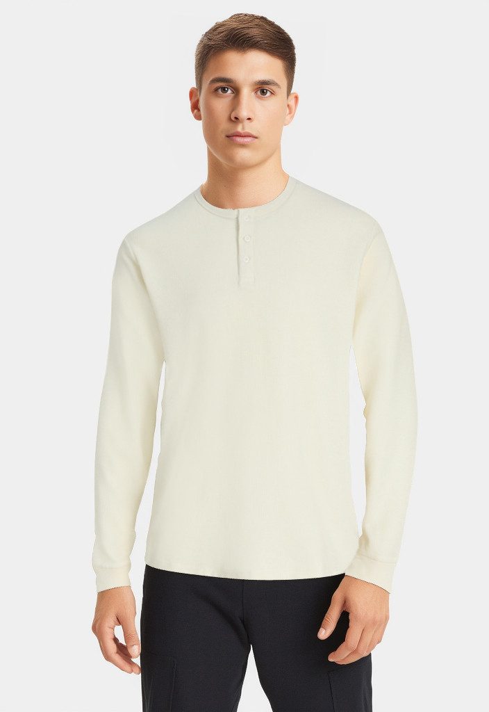 Langarmshirt JJEDOVER HENLEY LS TEE NOOS