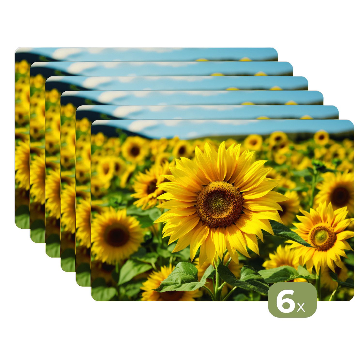 MuchoWow Platzset Sonnenblume - Gelb - günstig online kaufen