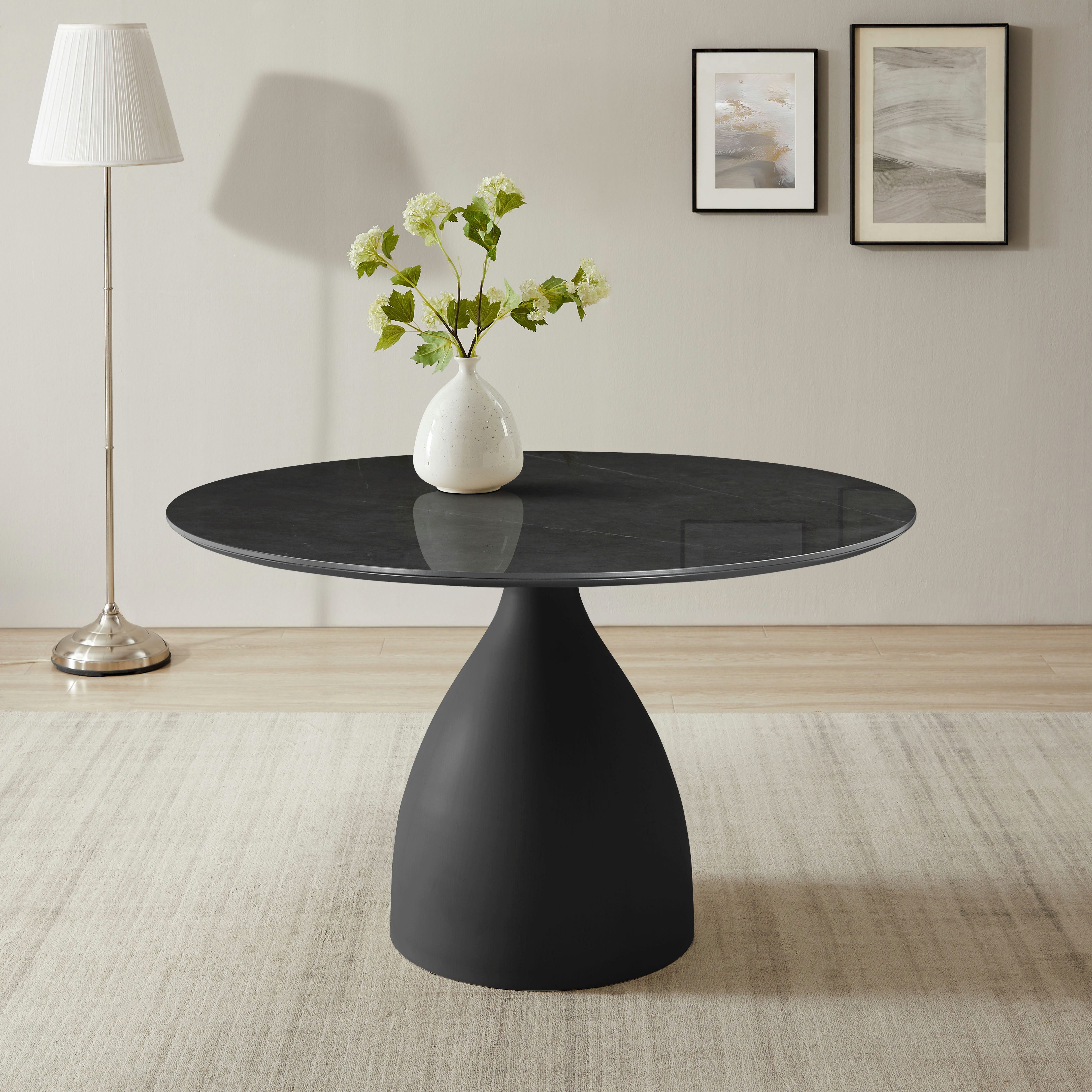 OTTO home Esstisch Lealux, mit Sintersteinplatte, elegantem Gestell und pflegeleichter Oberfläche