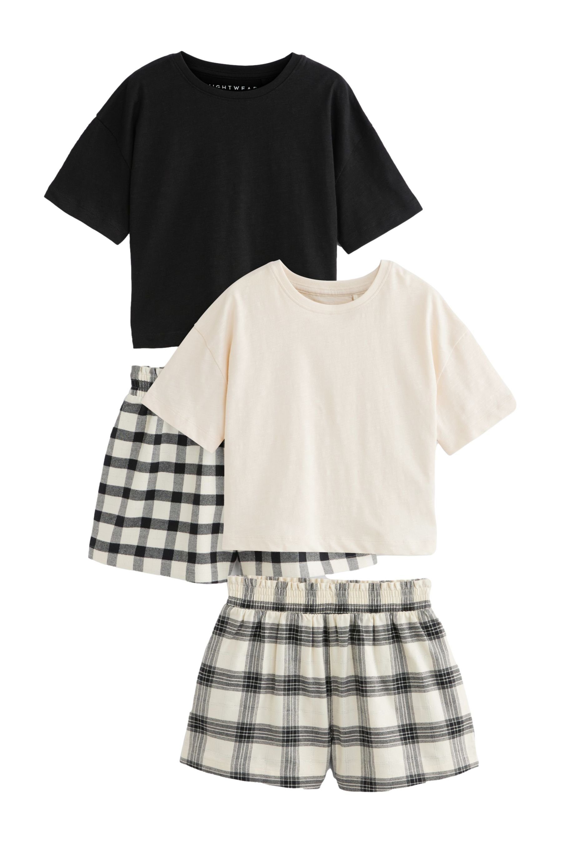 Pyjama Karierte Pyjamas aus Webstoff im 2er-Pack