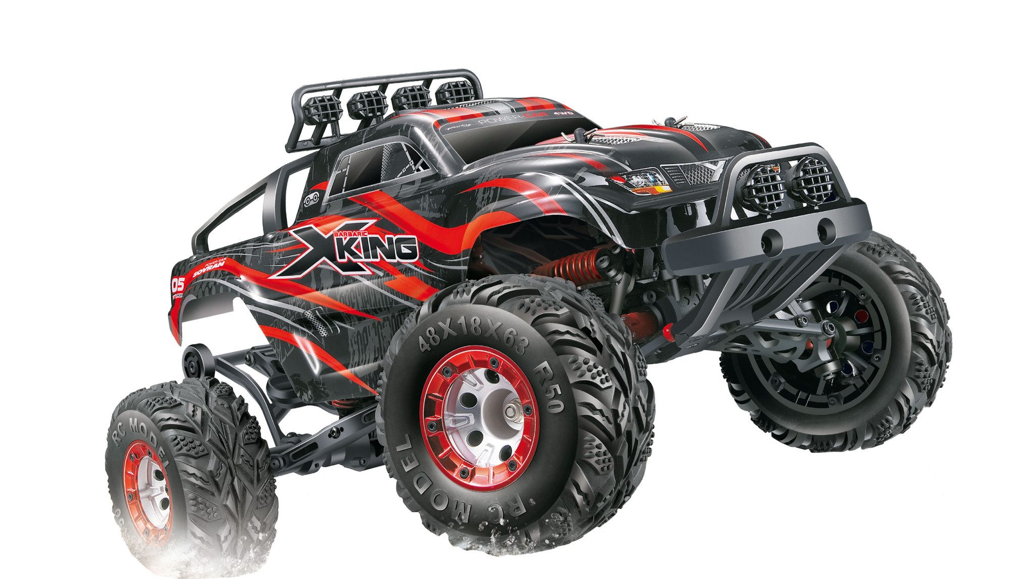 RC-Bagger Amewi 1:12 Elektro X-King 4WD Monstertruck 2,4Ghz RTR