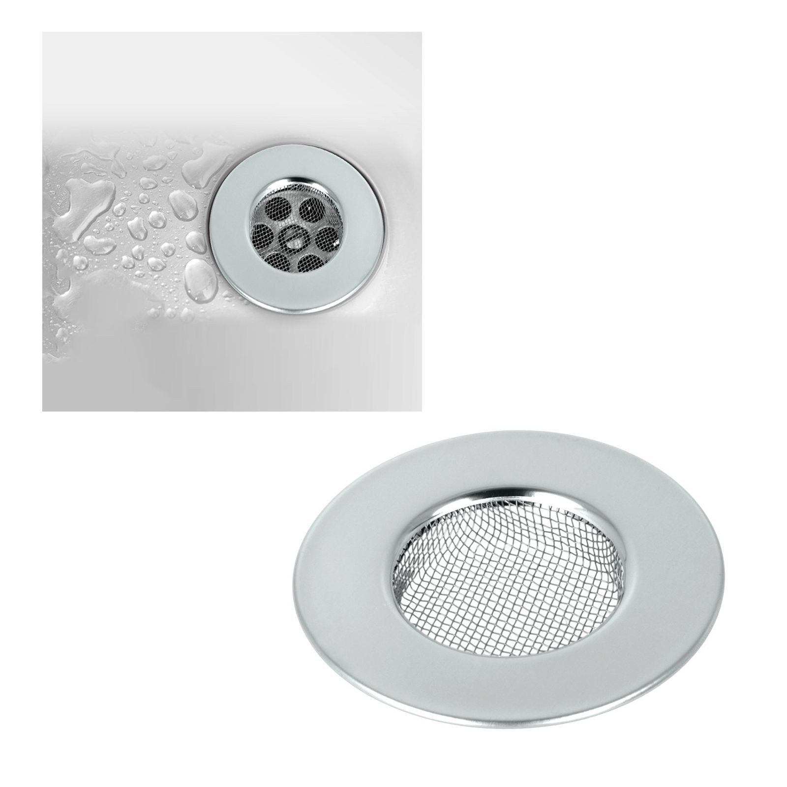 Gravidus Abflusssieb Edelstahl Haarsieb 7,5cm Abflussfilter