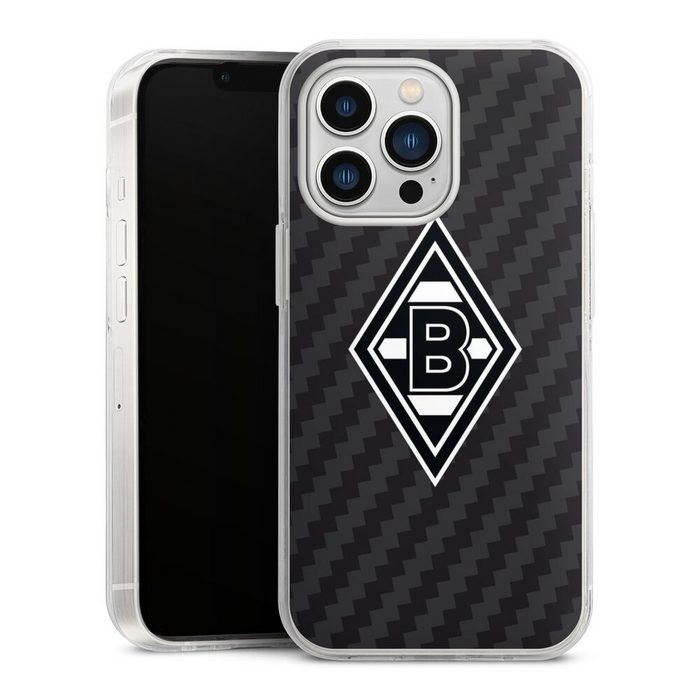 DeinDesign Handyhülle Gladbach Borussia Mönchengladbach Carbon Borussia Raute Carbon Apple iPhone 13 Pro Hülle Bumper Case Handy Schutzhülle