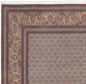 Orientteppich Perser - Täbriz - 295 x 254 cm - dunkelbraun, morgenland, rechteckig, Höhe: 10 mm, Wohnzimmer, Handgeknüpft, Einzelstück mit Zertifikat