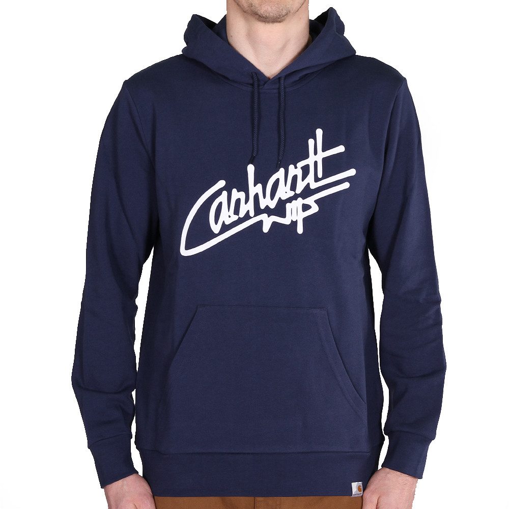 Carhartt WIP Kapuzenpullover Carhartt WIP Hooded Locals Sweat Blue White