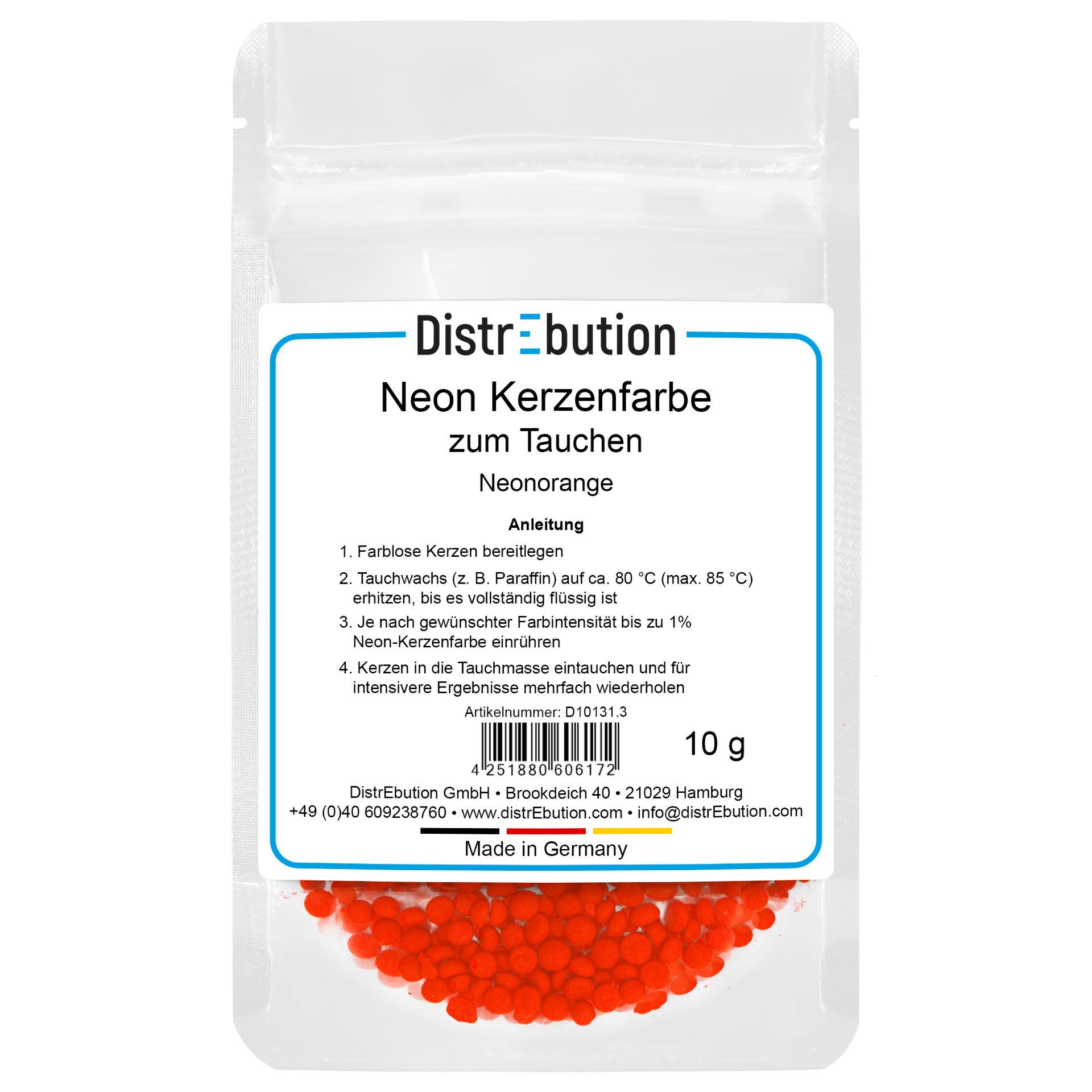 DistrEbution Kerzenmalfarbe Neon Kerzenfarben Wachsfarben zum günstig online kaufen