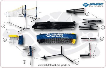 Talbot-Torro Badmintonnetz FUNSPORT Combi Net Set in Tragetasc