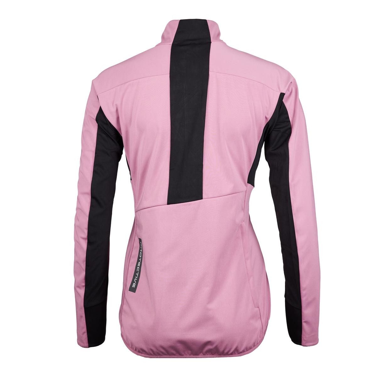 Protective Softshelljacke Softshelljacke Damen P-Beat Street 4.0 W - mauve, 40 auch in großen Größen erhältlich, Frontreißverschluss mit Kinnschutz