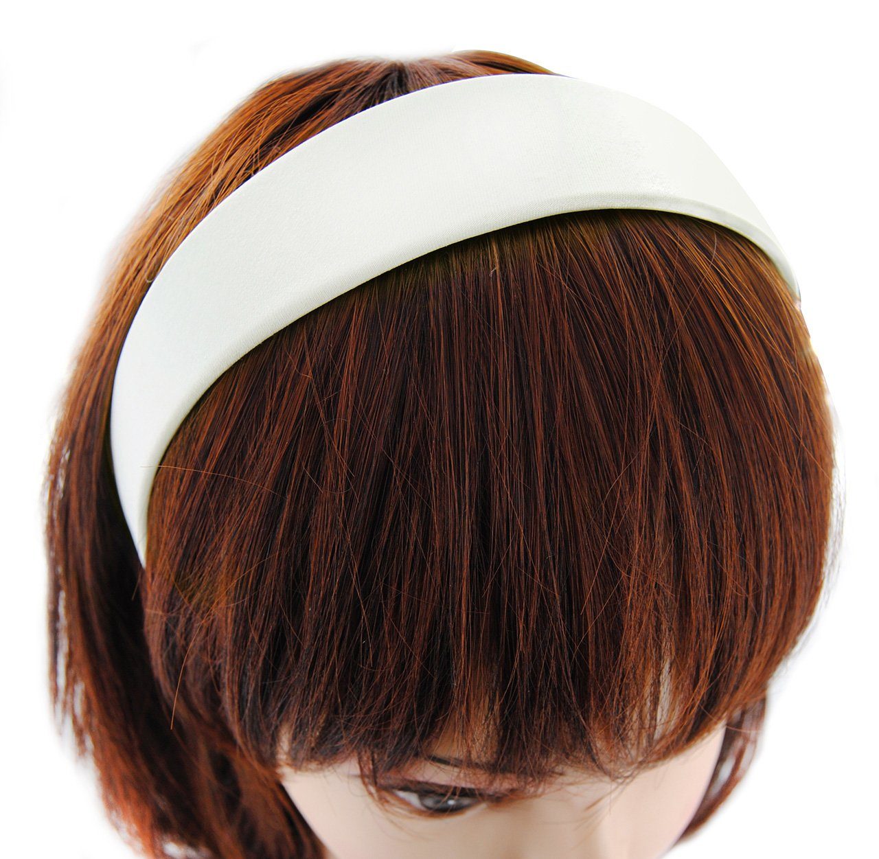 axy Haarreif Breiter Haarreif mit Satin bezogen, Vintage Klassik-Look Damen Haareifen Haarband