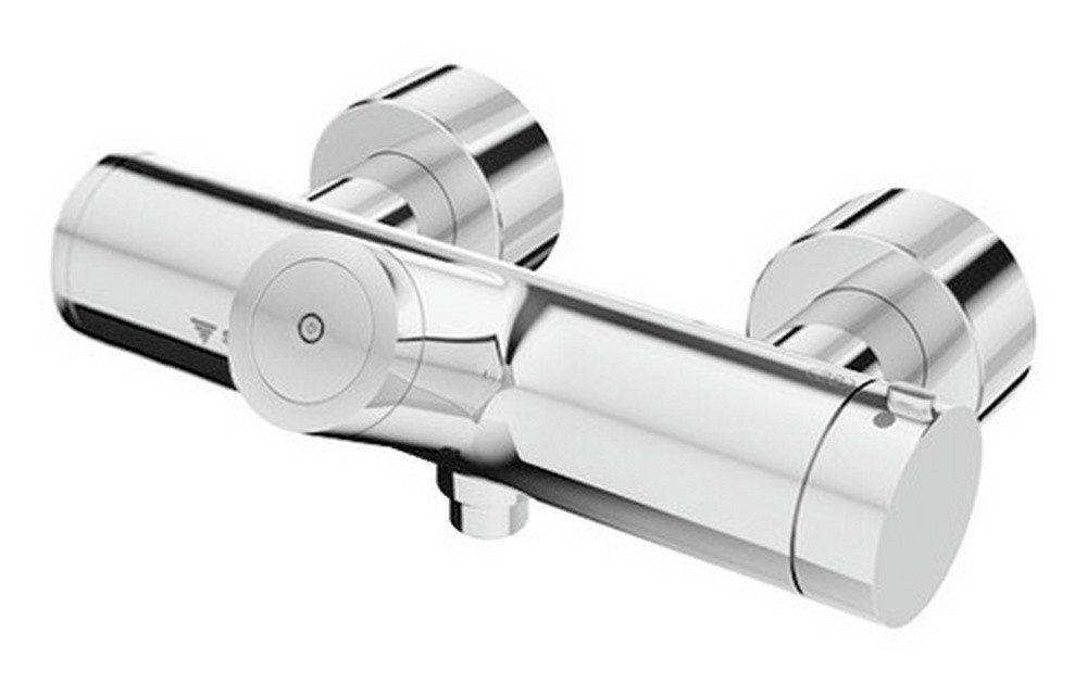Schell Brausethermostat Vitus Aufputz-Duscharmatur Batteriebetrieb CVD-Touch-Elektronik integr