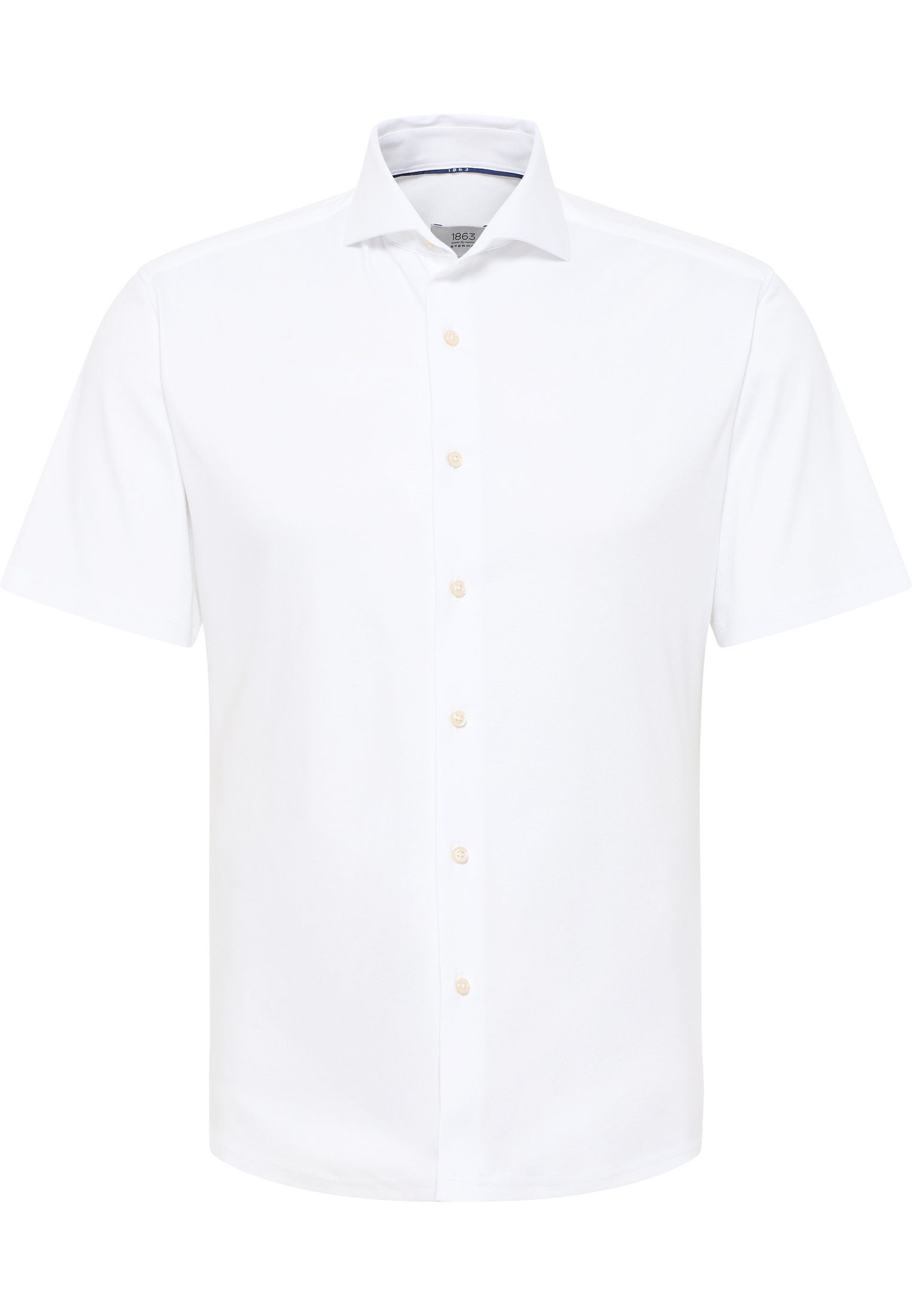 Kurzarm Shirt Weiß Jersey Kurzarmhemd Eterna Jersey