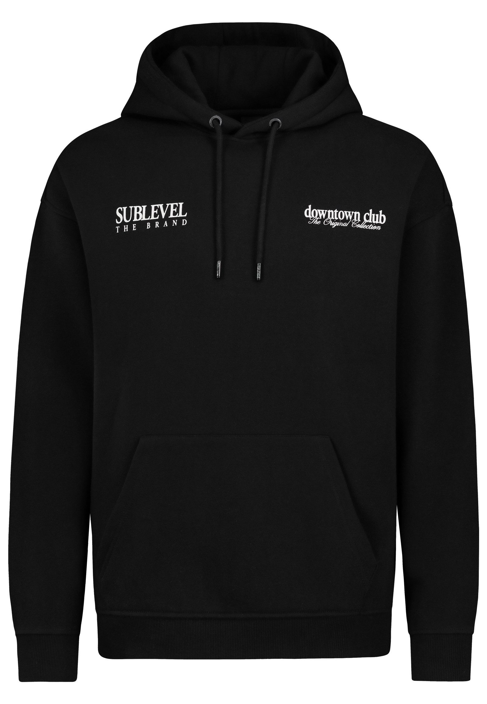 SUBLEVEL Hoodie mit Front-Print und Kängurutasche günstig online kaufen