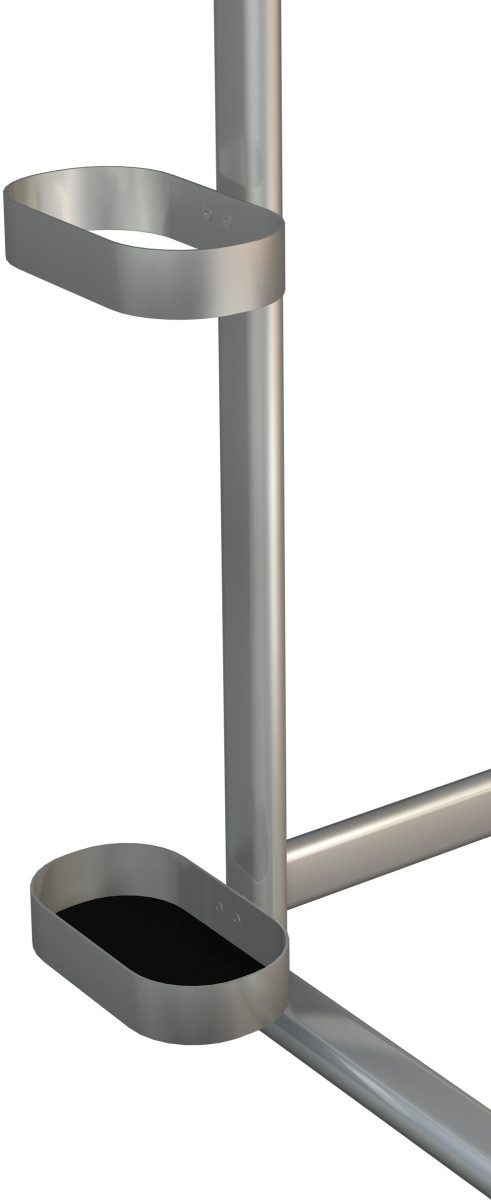 KERKMANN Garderobenständer Schirmhalter Sevilla mit Tropfschale alusilber