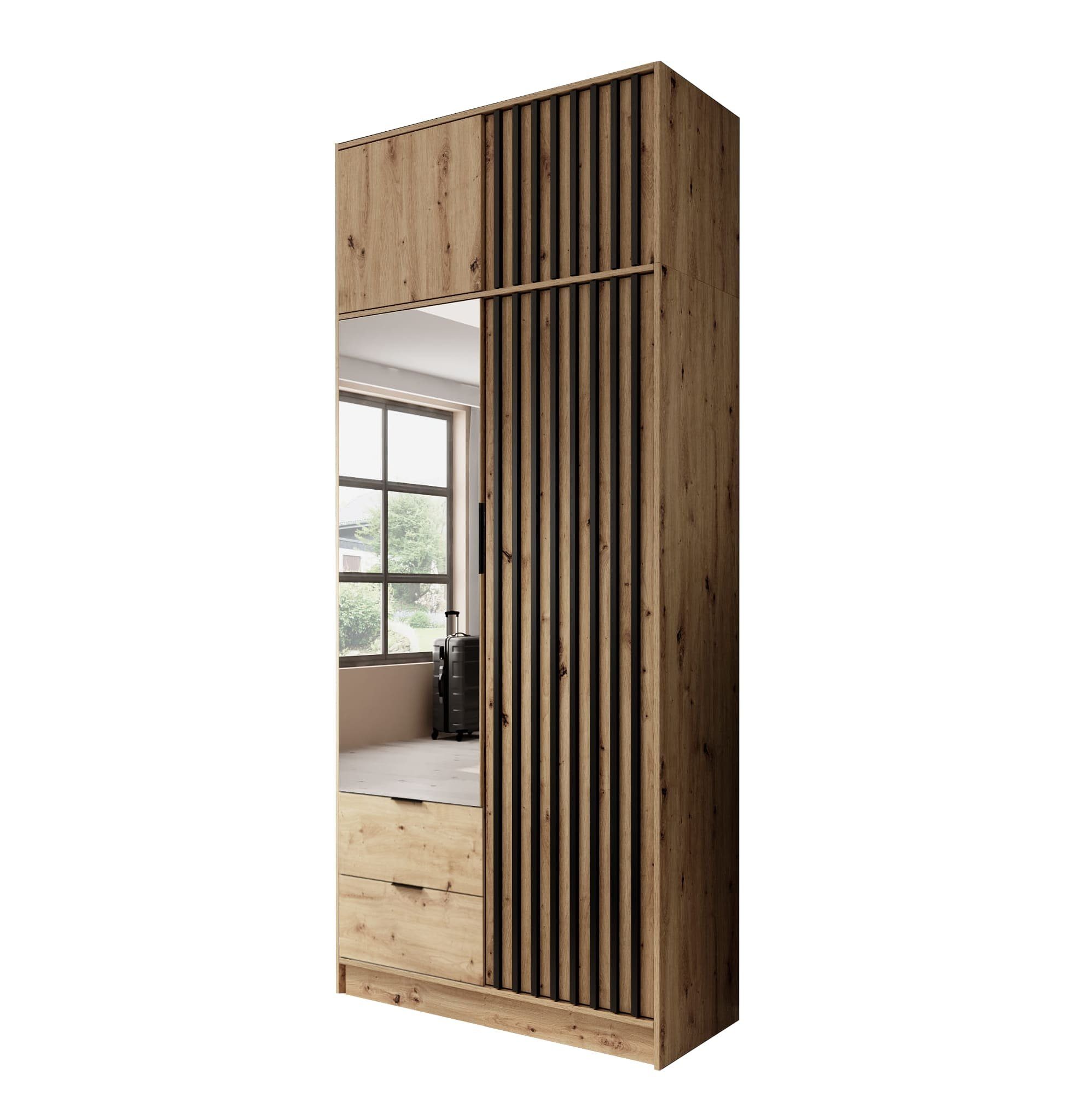 MOEBLO Kleiderschrank JOHN mit Erweiterung (Latten günstig online kaufen