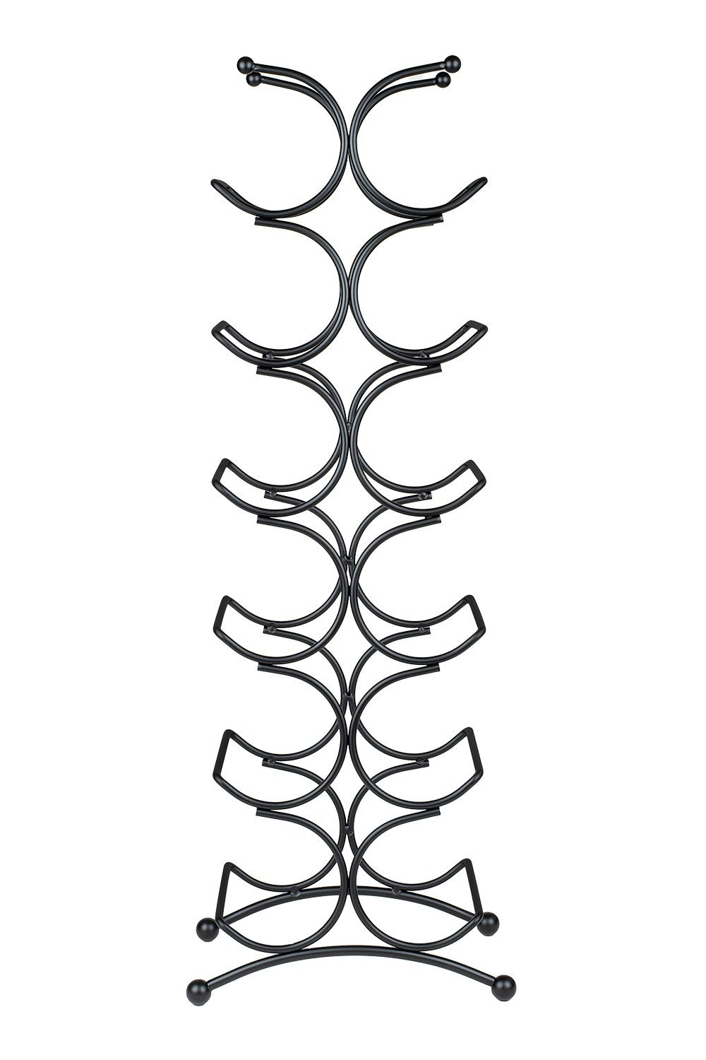 Justinus Flaschenregal LIFESTYLE, für bis zu 12 Flaschen, Schwarz matt, Met günstig online kaufen