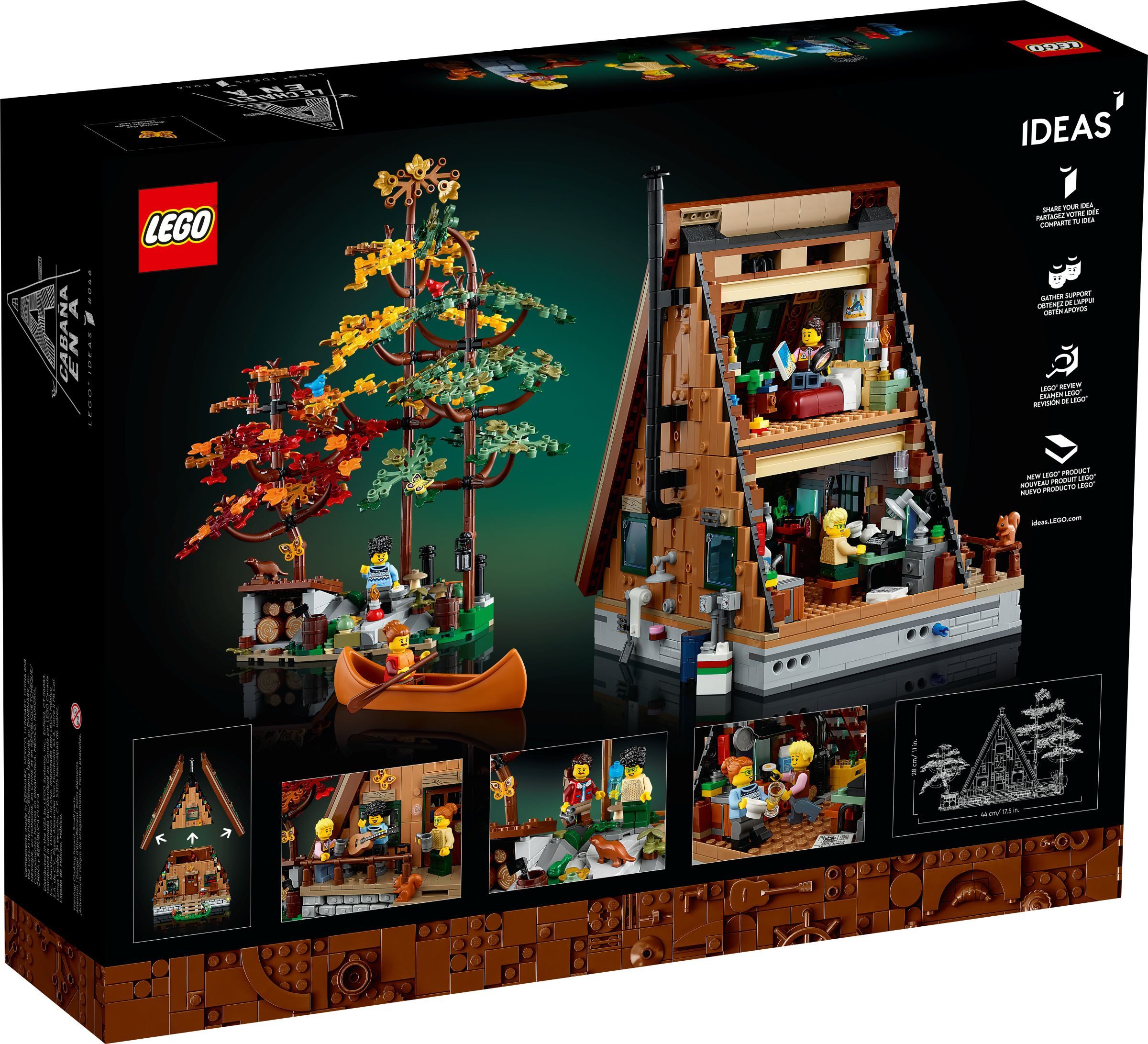 LEGO® LEGO® Ideas Finnhütte - 21338 NEU! Teile 2082x Spielbausteine, (Bausteine, 2082 St., Kreativ-Set), Made in Europe