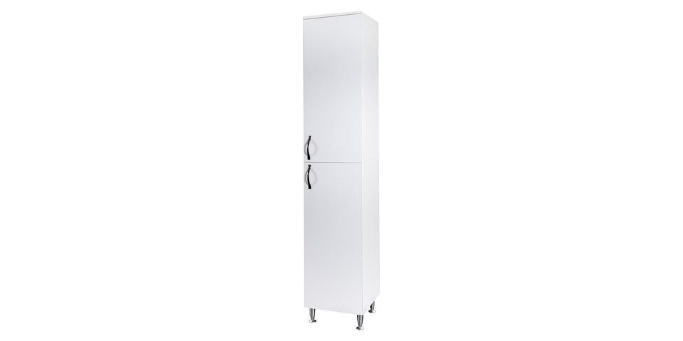 Aloni Hochschrank ALECO0192 (1-St) Aleco Badmöbel Säulenschrank Hochschrank mit Füßen Weiß