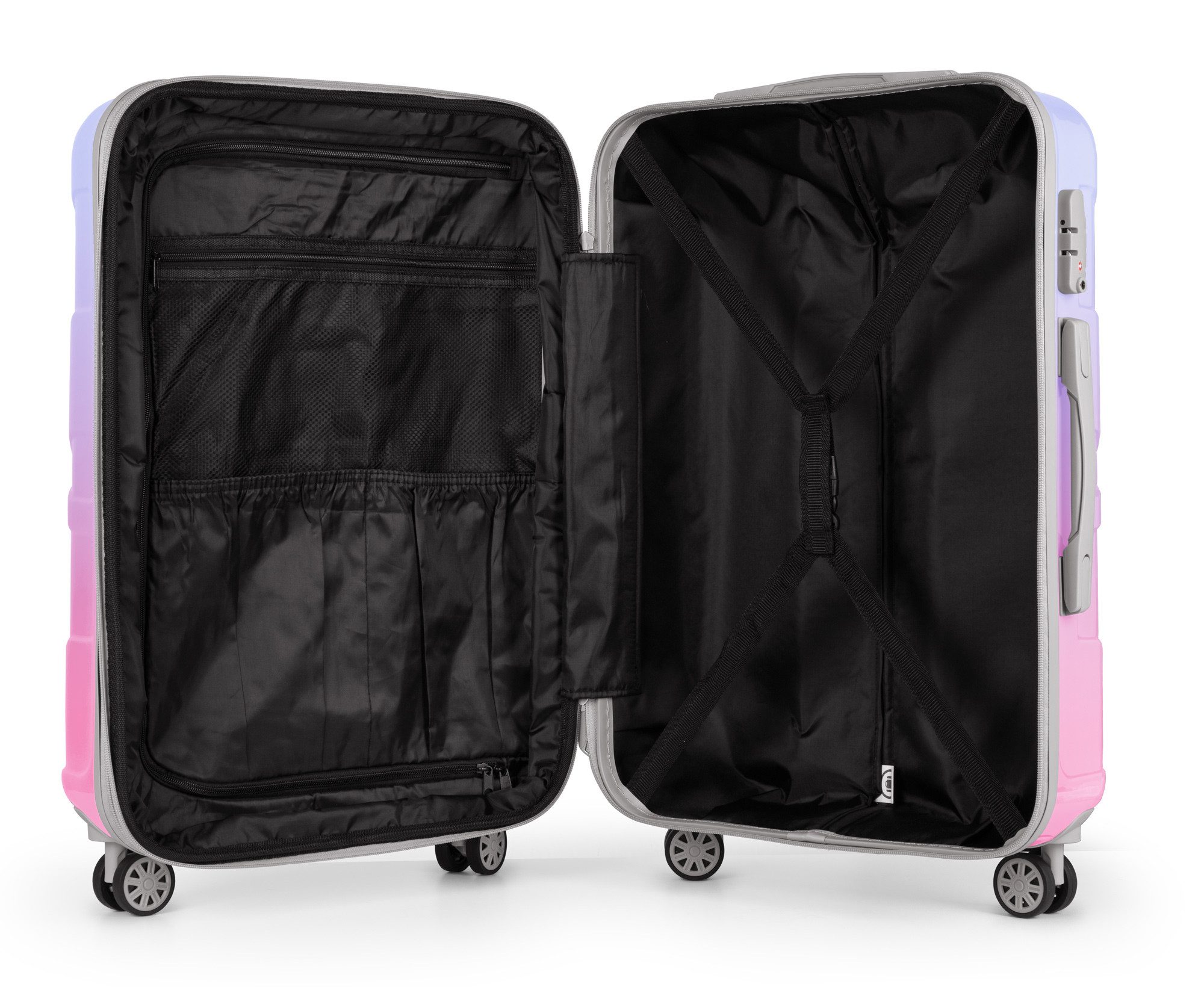Suitline Koffer S1, 4 Rollen, mittelgroßer Hartschalen-Koffer Check-In Reisekoffer TSA 68 L