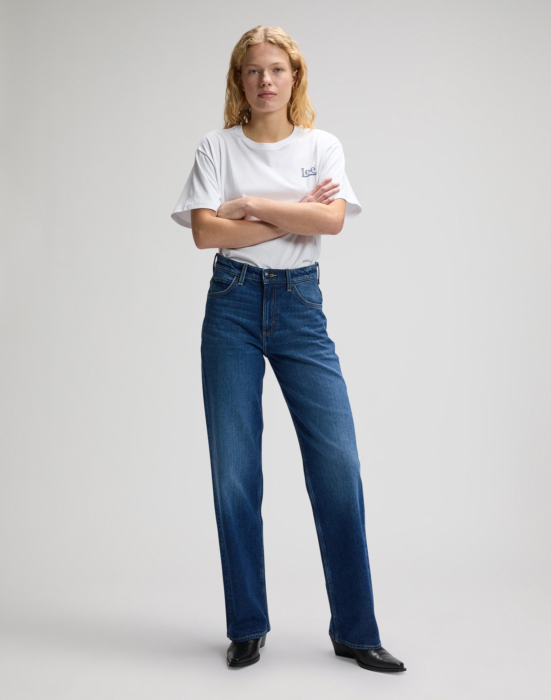 Lee® Stretch-Jeans LEE RIDER LOOSE navy cast 112378933