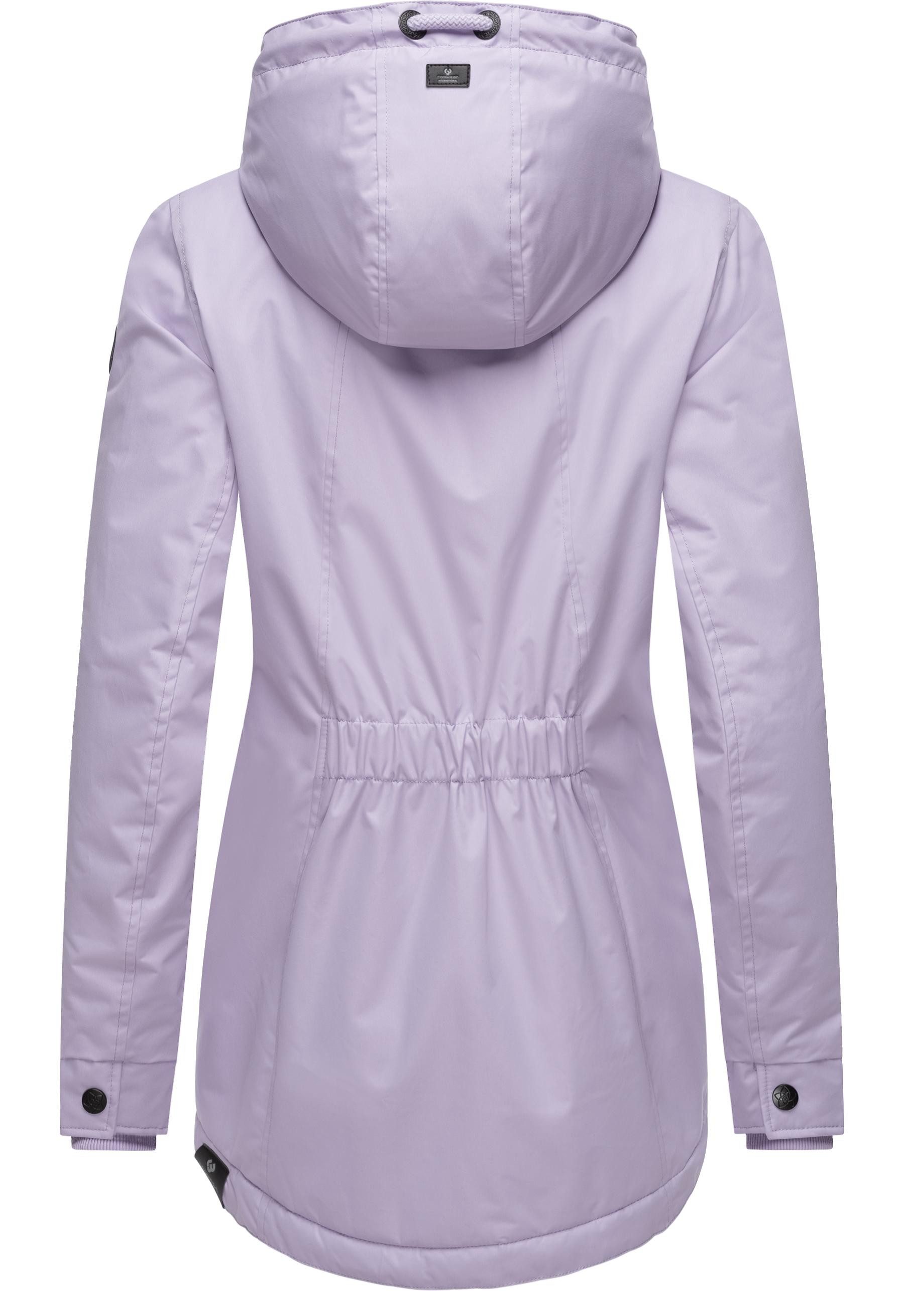 Ragwear Winterjacke Zuzka Winter Wasserdichter Winterparka mit Teddyfleece Innenfutter