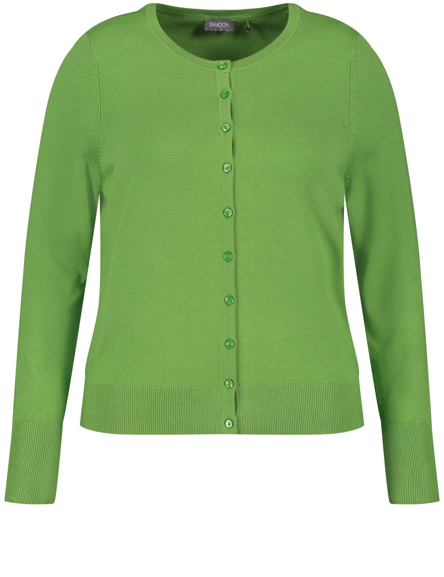 aus Cardigan nachhaltigem Medow Green Samoon Strickjacke Feinstrick