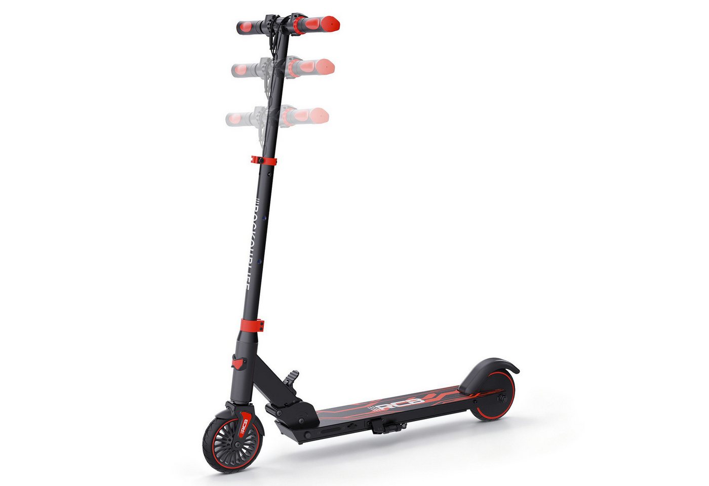 RCB Elektro-Kinderroller R15 für Kinder und Jugendliche, max. 20 km/h, faltbarer Elektroroller