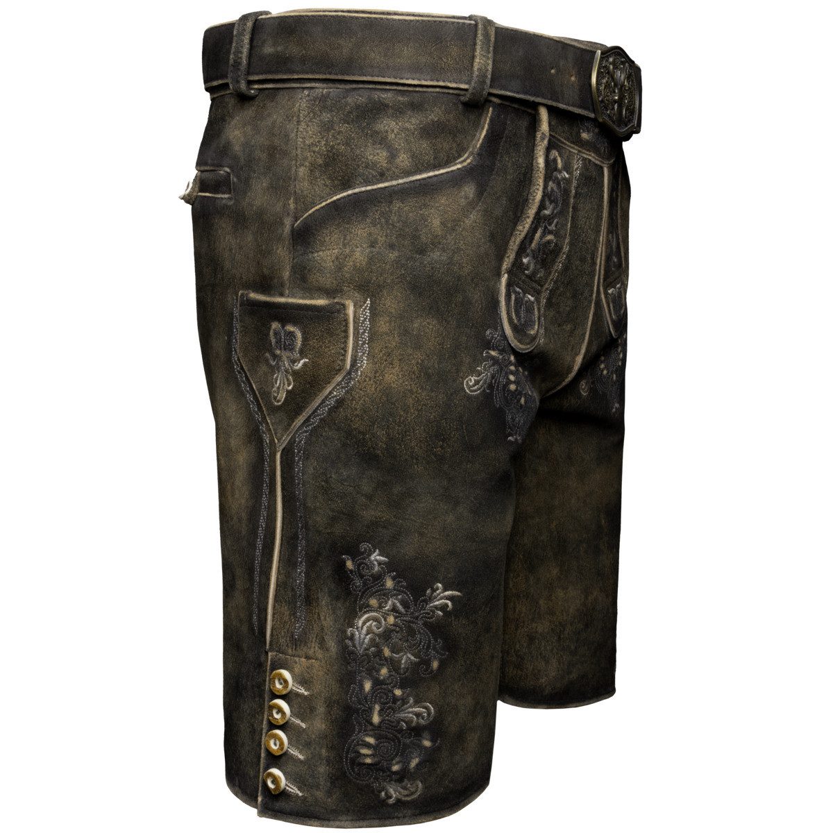 Maddox Trachtenlederhose Altrei Herren (1-tlg) Trachtenlederhose, Trachtenhose, Bayerische Lederhose, Oktoberfest