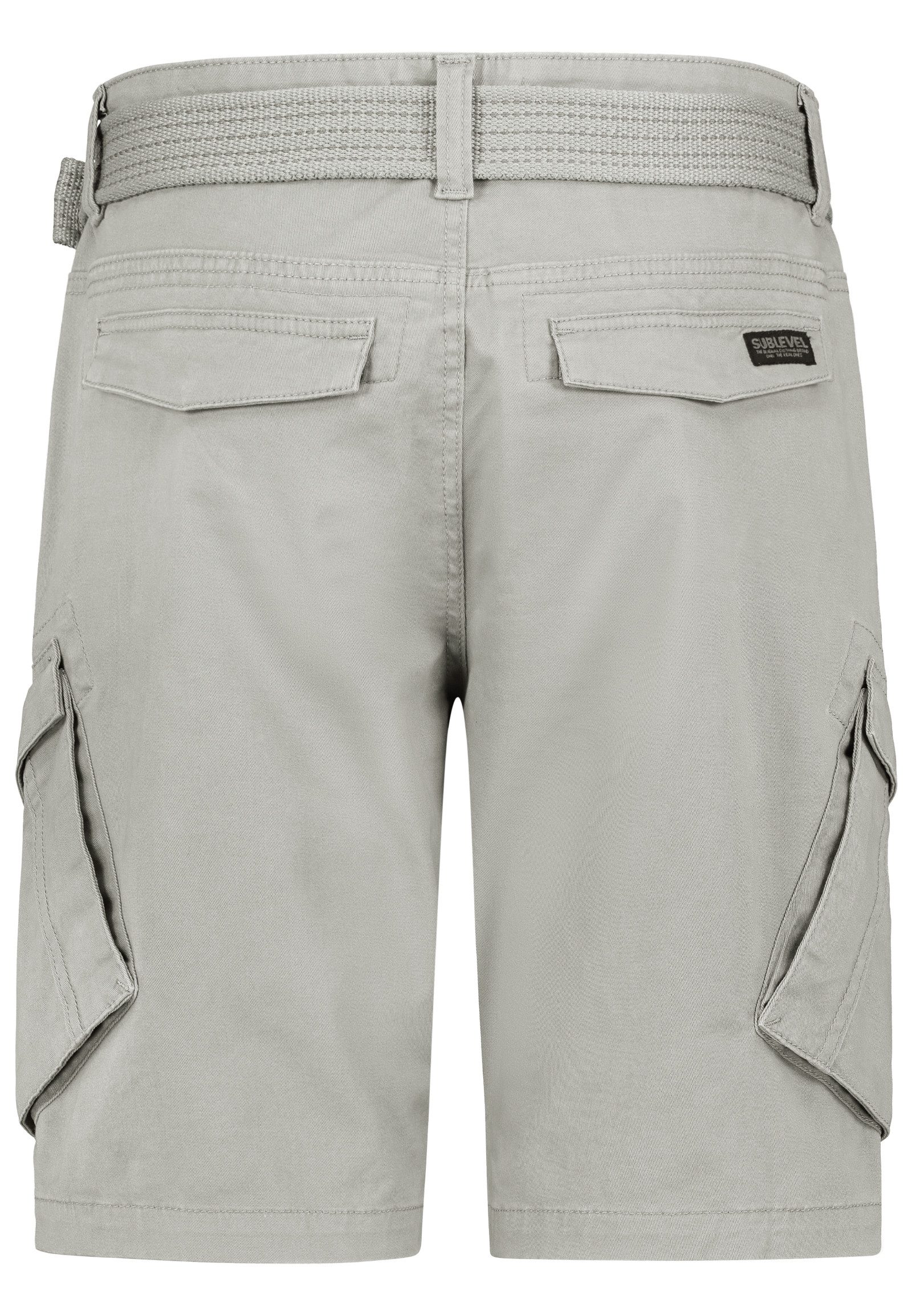 SUBLEVEL Cargoshorts Cargo mit Gürtel und Design Taschen Cargo Bermuda günstig online kaufen
