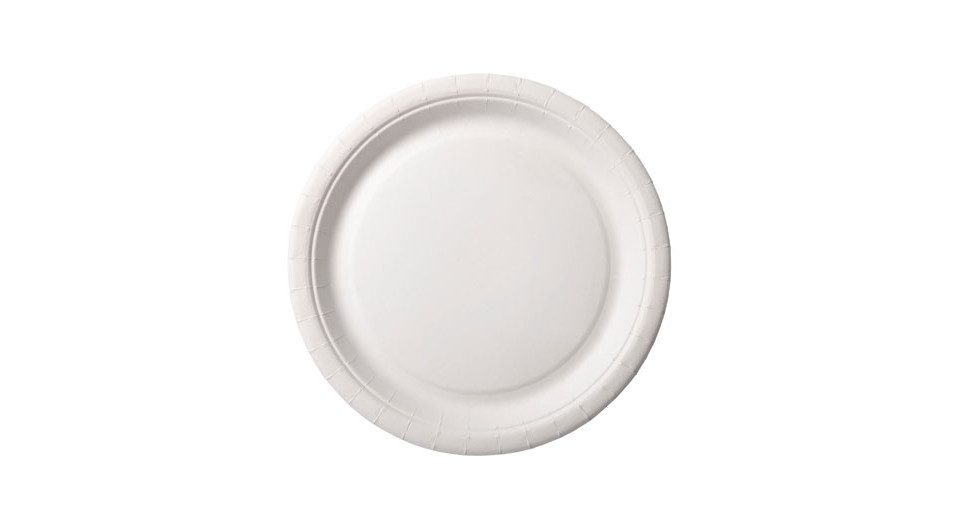 Duni Pappteller Duni Pappteller weiß Ø 22 cm - 20 Stück