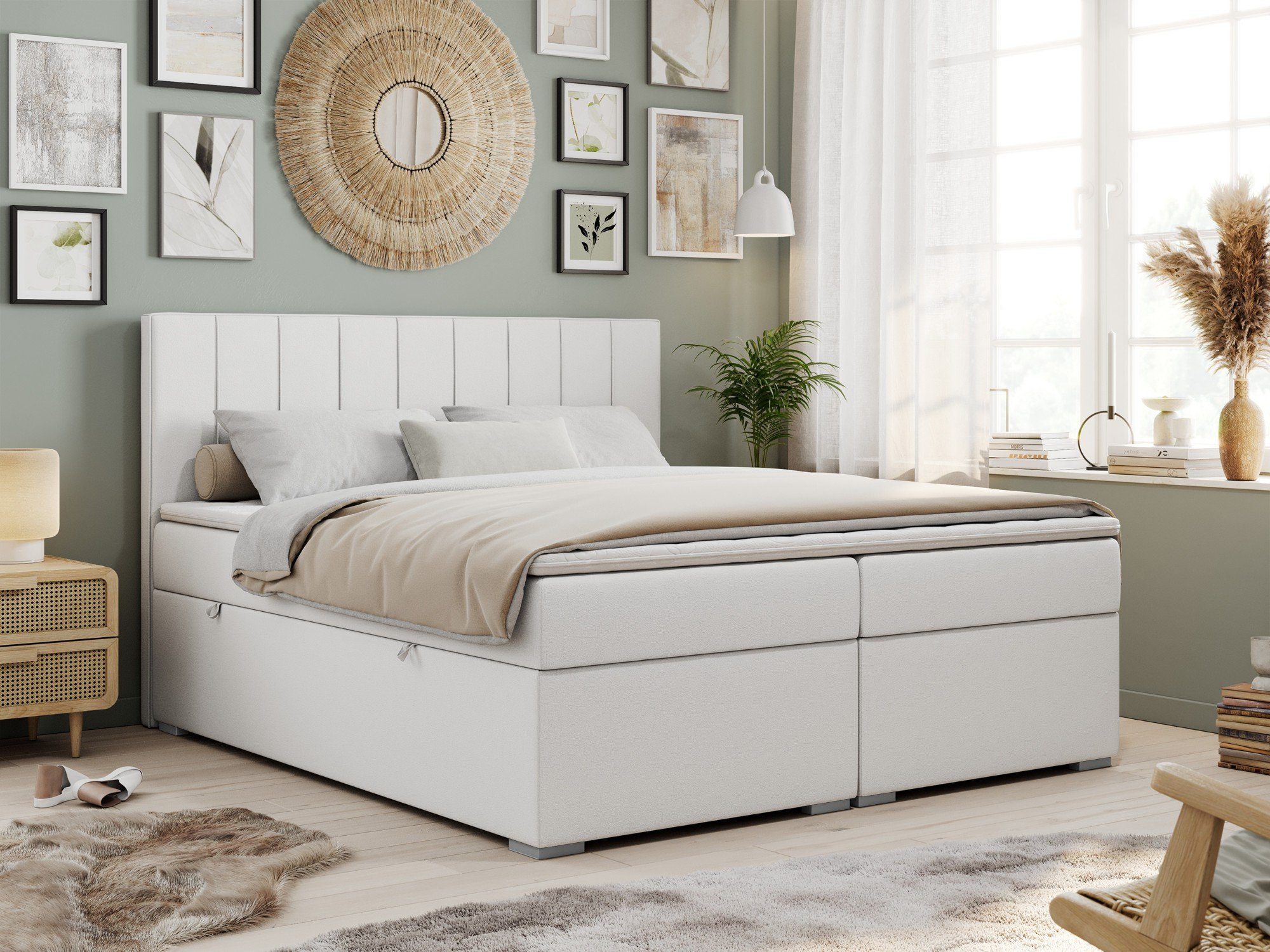 MKS MÖBEL Boxspringbett ALLY (Set, Packung, günstig online kaufen