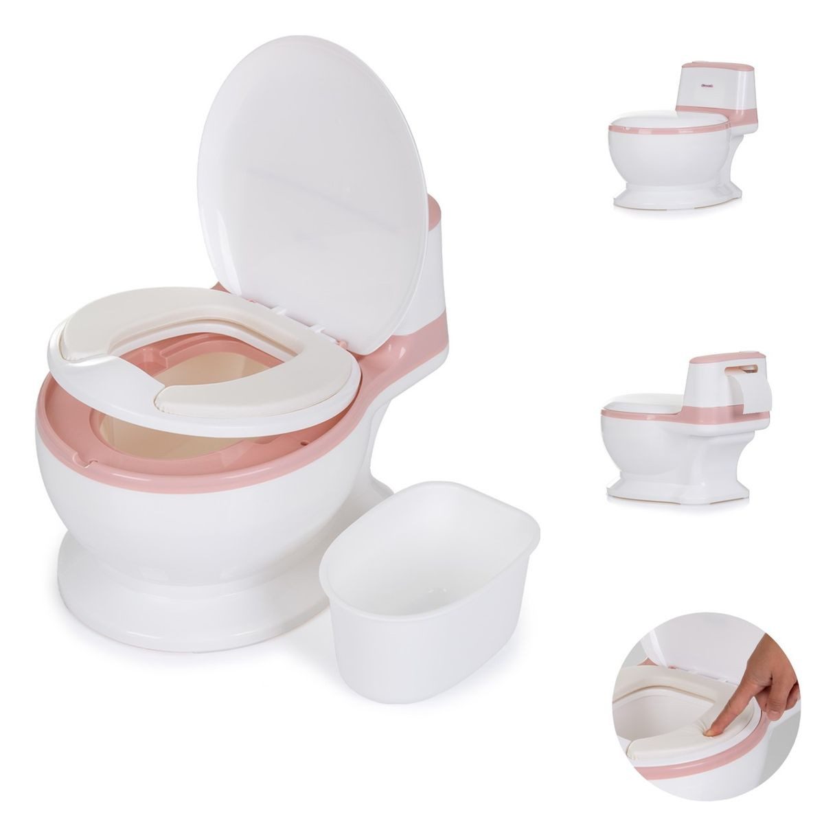 Chipolino Töpfchen Töpfchen Lux Musik bis 20kg, Toilettenpapierfach Behälter abnehmbar