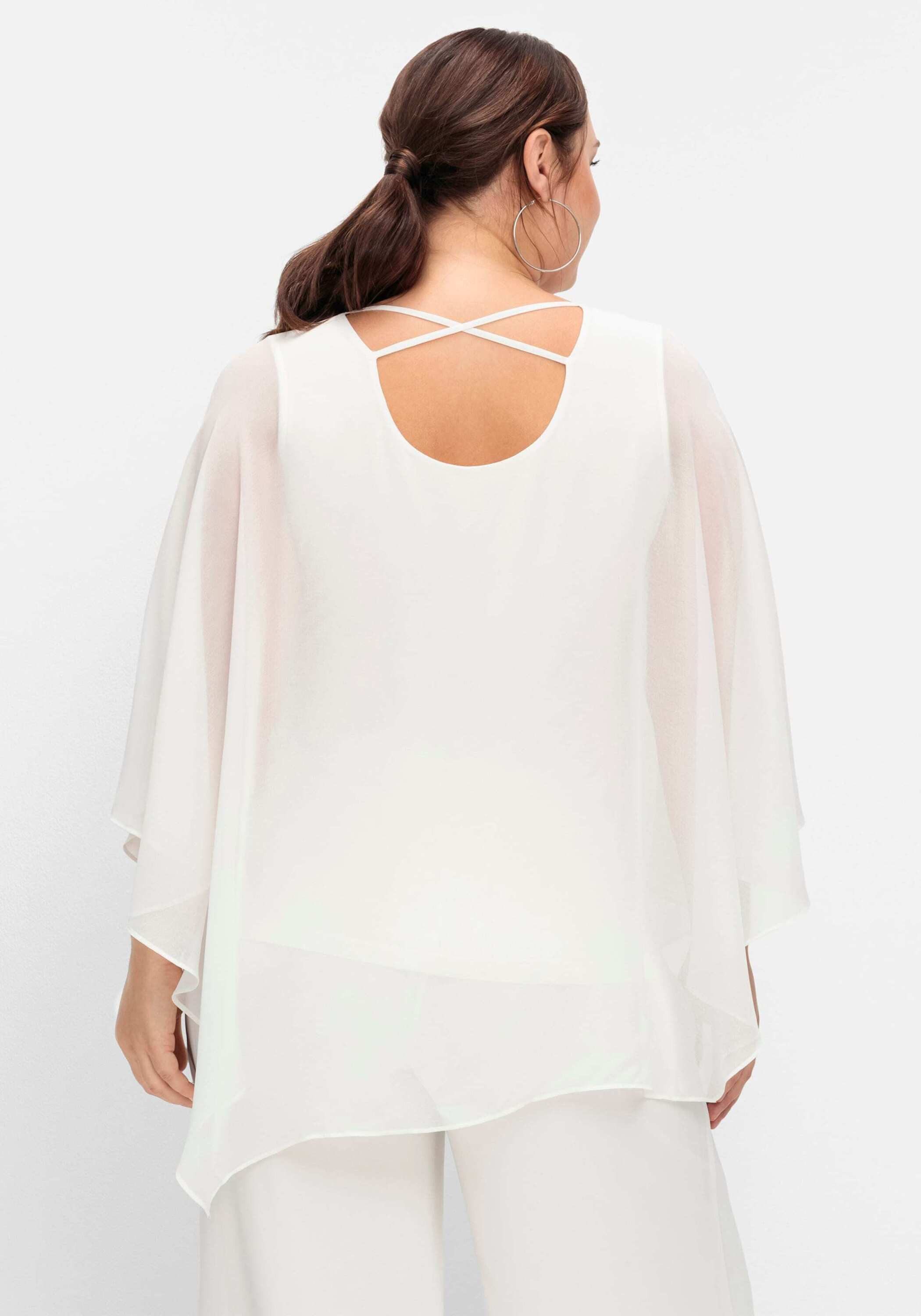 Sheego Klassische Bluse Tunika 3/4-Arm günstig online kaufen