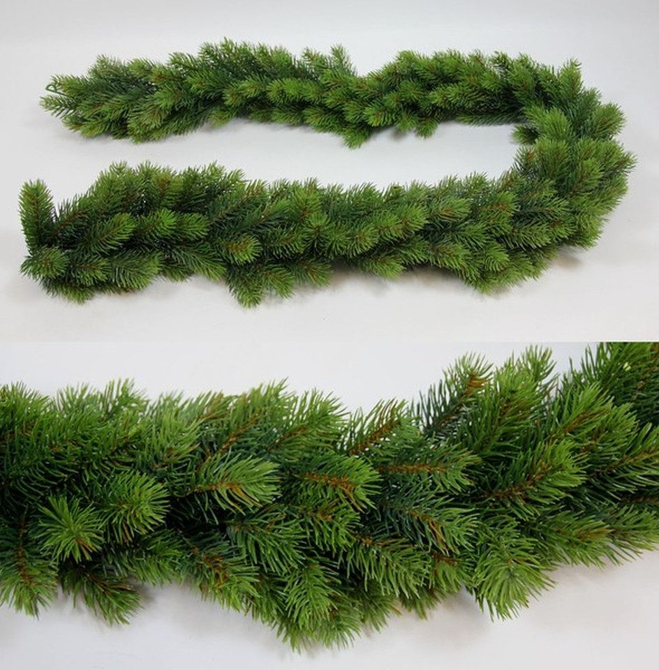 Kunstgirlande Künstliche Tannengirlande rund 170cm Double DP künstliche Gir günstig online kaufen