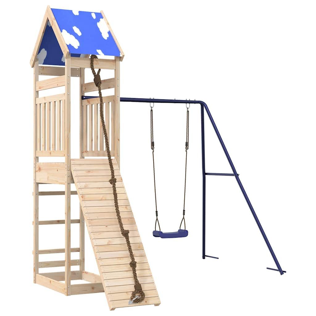 vidaXL Spielturm Spielturm Massivholz Kiefer