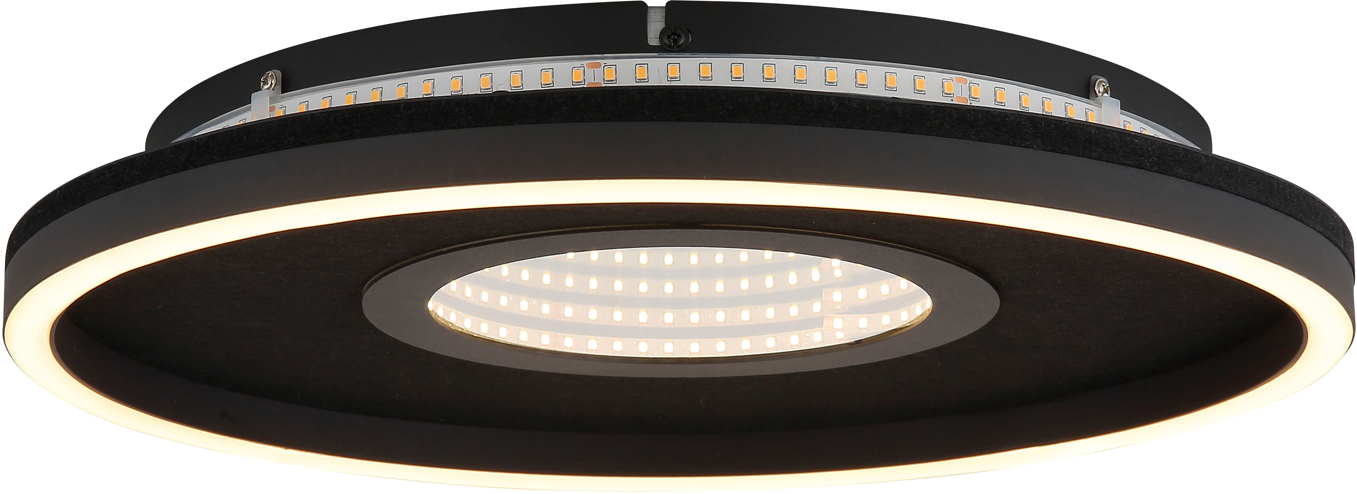 GLOBO LIGHTING Deckenleuchte EMORY, Memoryfunktion, LED fest integriert, Warmweiß, Deckenlampe Wohnzimmer-Leuchte Schlafzimmer-Leuchte Flur Küche