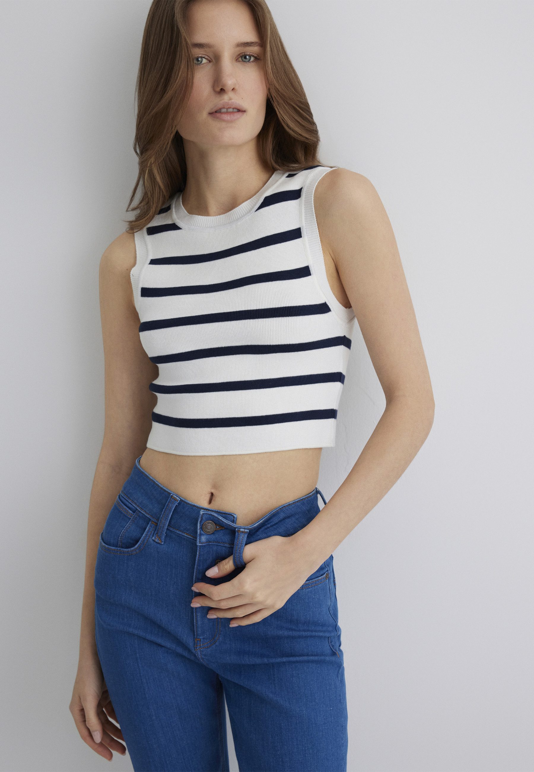 Mavi Rundhalspullover NONSLEEVE TRICOT Top ärmellos