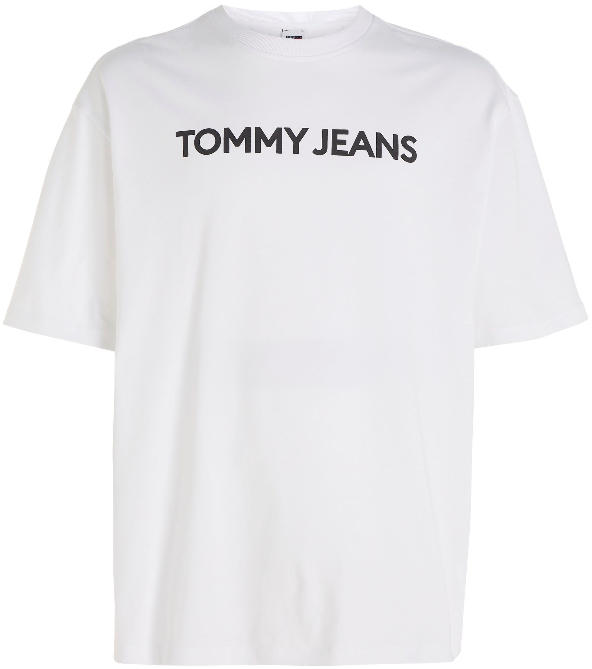 Tommy Jeans OVZ Rundhalsausschnitt mit TJM TEE T-Shirt CLASSICS White BOLD EXT