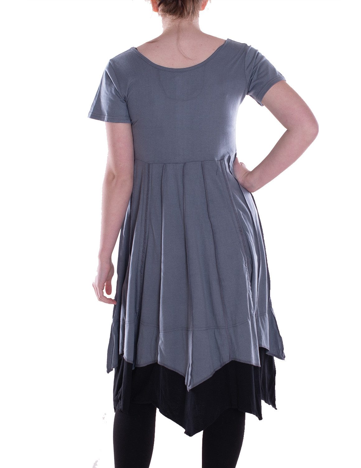 Vishes Midikleid Damen knielanges Kleid Baumwolle günstig online kaufen