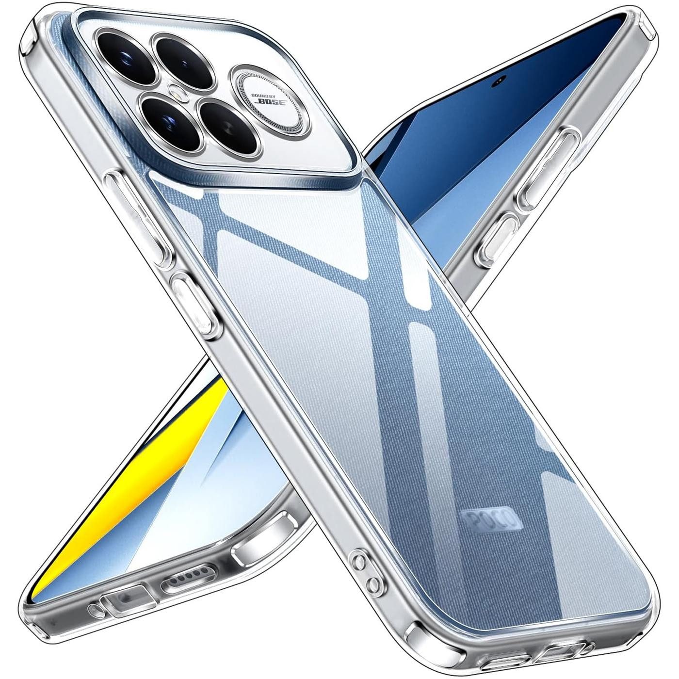 CoolGadget Handyhülle Transparent Ultra Slim Case für Xiaomi Poco F8 Ultra 6,9 Zoll, Silikon Hülle Dünne Schutzhülle für Poco F8 Ultra Hülle