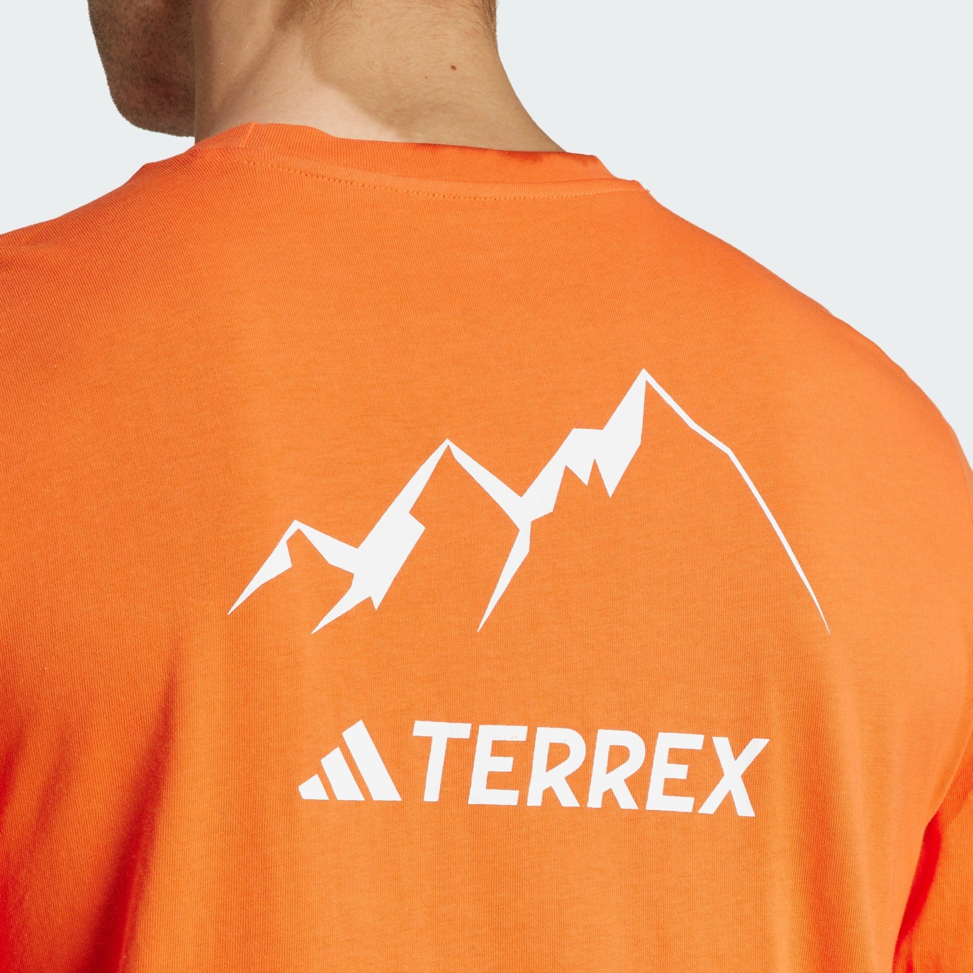 adidas MTN 2.0 T-SHIRT Semi Funktionsshirt Impact TERREX GRAPHIC TERREX Orange