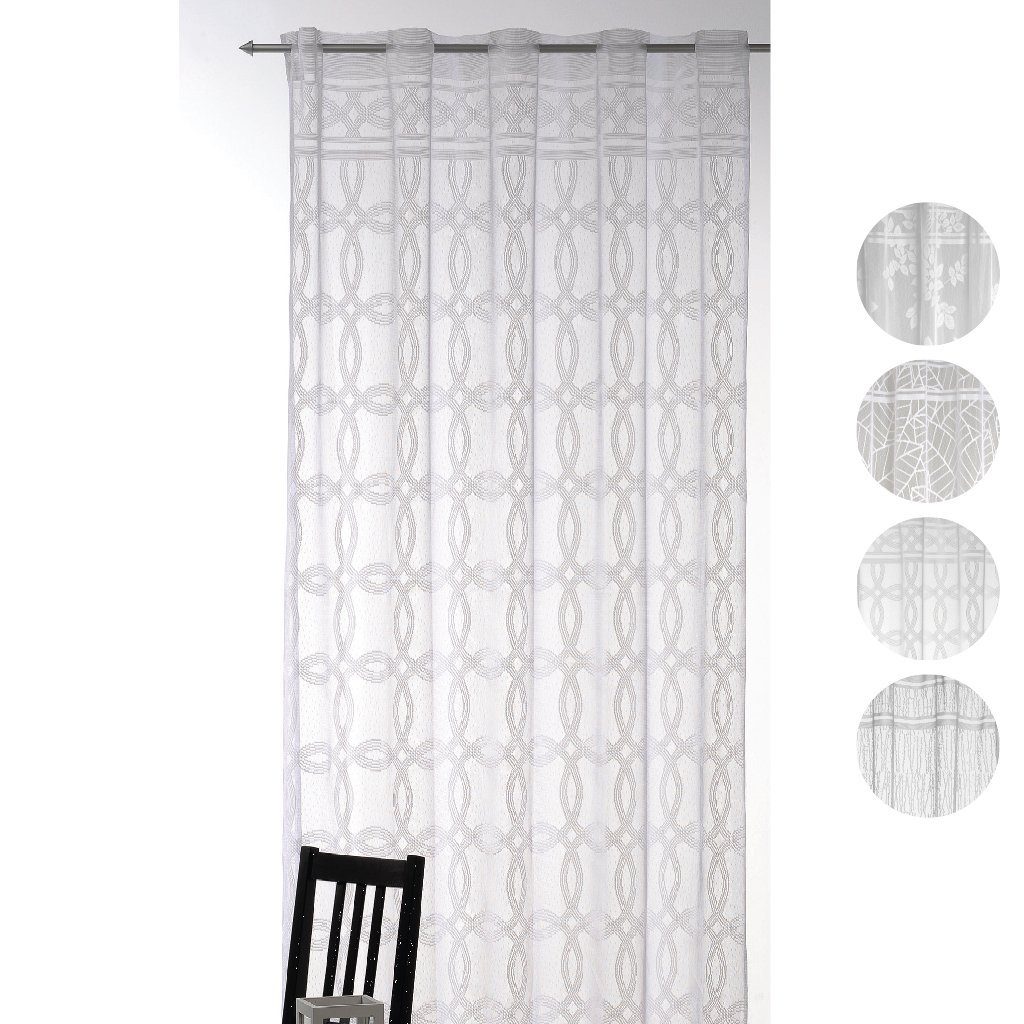 Arsvita Gardine Dekoschal Jaquard, Stangendurchzug (1 günstig online kaufen