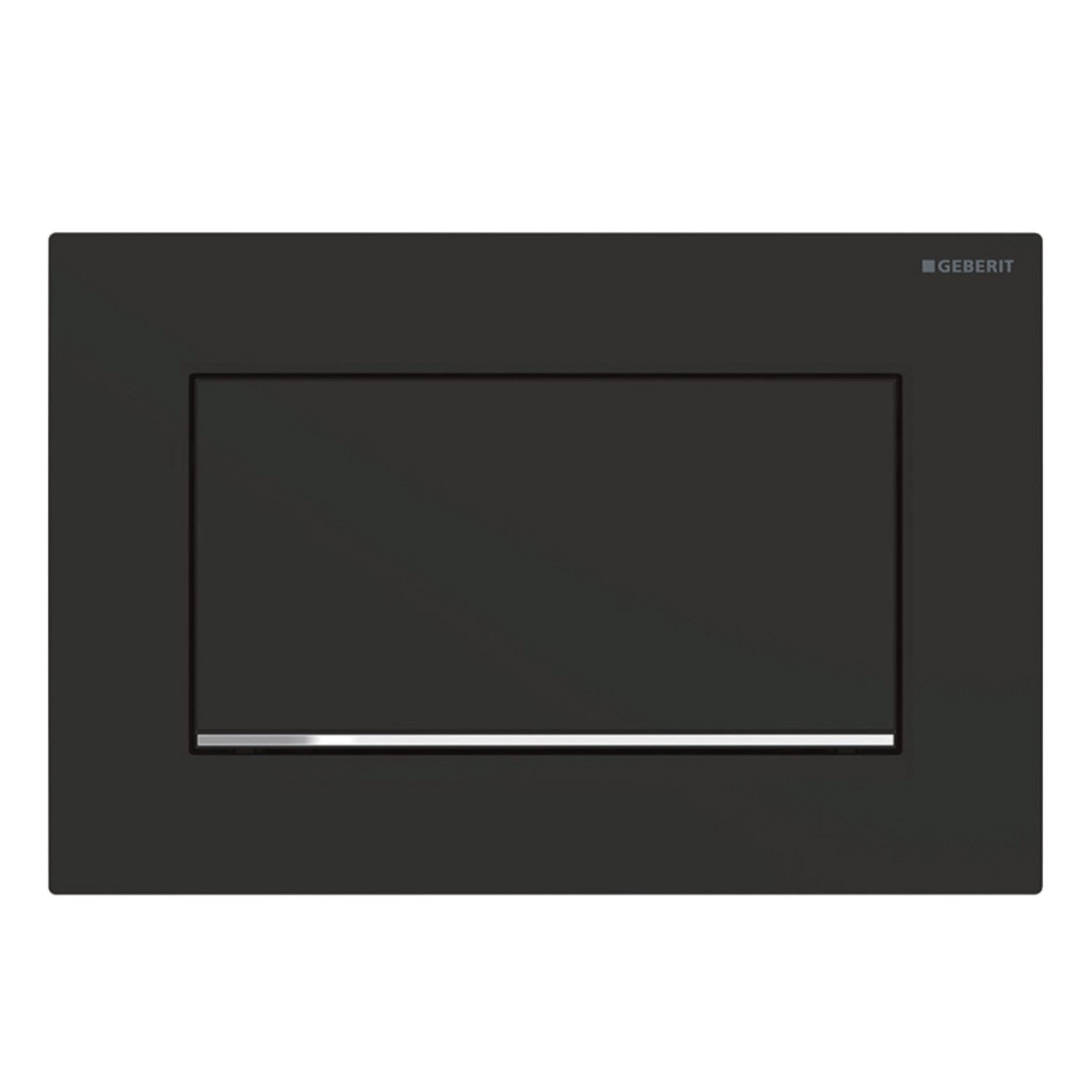 GEBERIT Betätigungsplatten Sigma 30 Spül Stopp Spülung schwarz matt 115893141