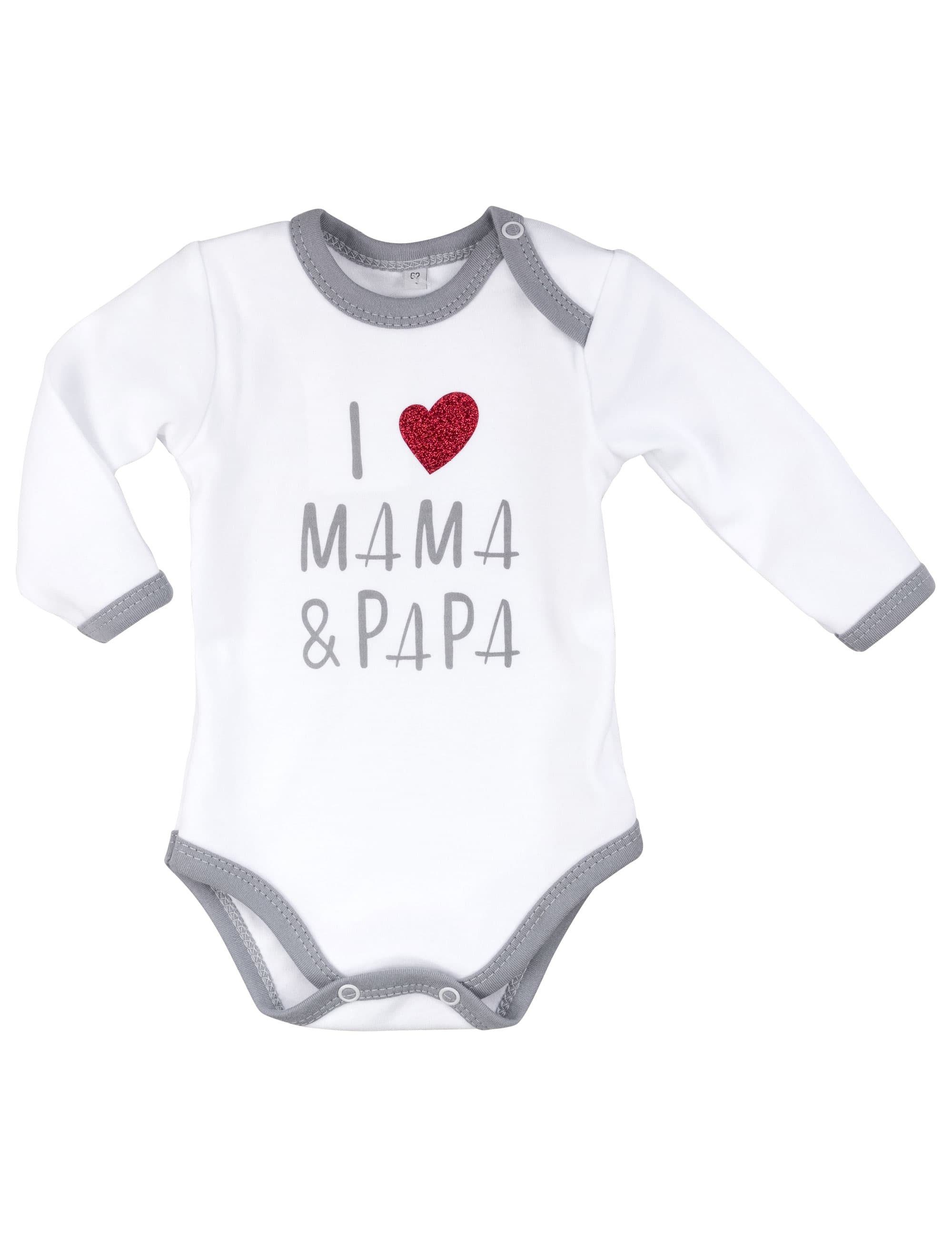 Baby Sweets Body Body I love Mama & Papa (1-tlg) 100% Baumwolle