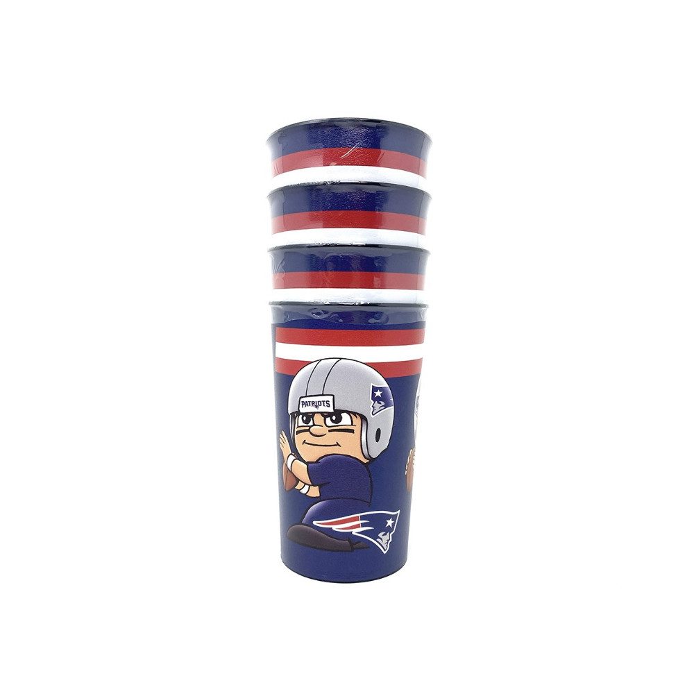 New England Patriots Trinkflasche New England Patriots Party Becher (4er-Set) 650ml