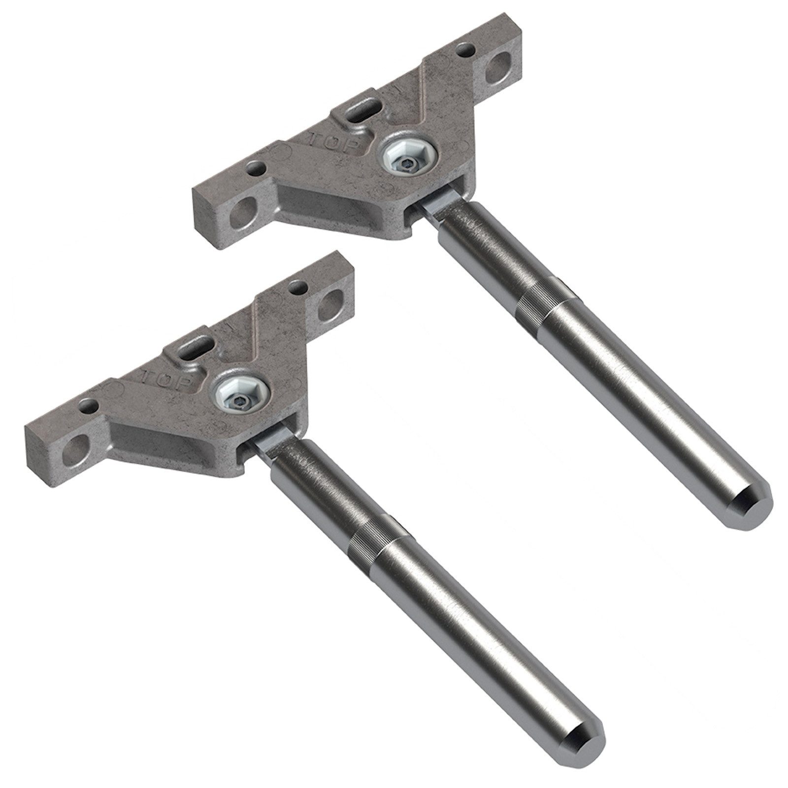 SO-TECH® Wandregalhalter Triade Slim 3D Verstellbarkeit von Italiana Ferramenta, 2-tlg., 110 x 11,5 mm, verdeckte Montage, Tragkraft bis 15 kg / Paar